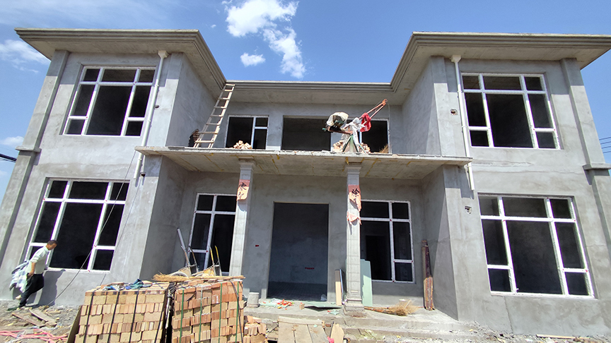 彬州北極鎮自建房電地暖安裝工程